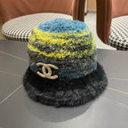 New Rainbow Knitted Basin Hat