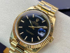 DATE-Black Yellow gold - 41mm