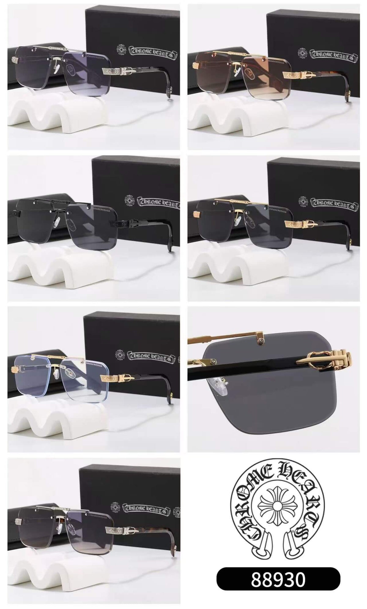 Rimless Square Sunglasses