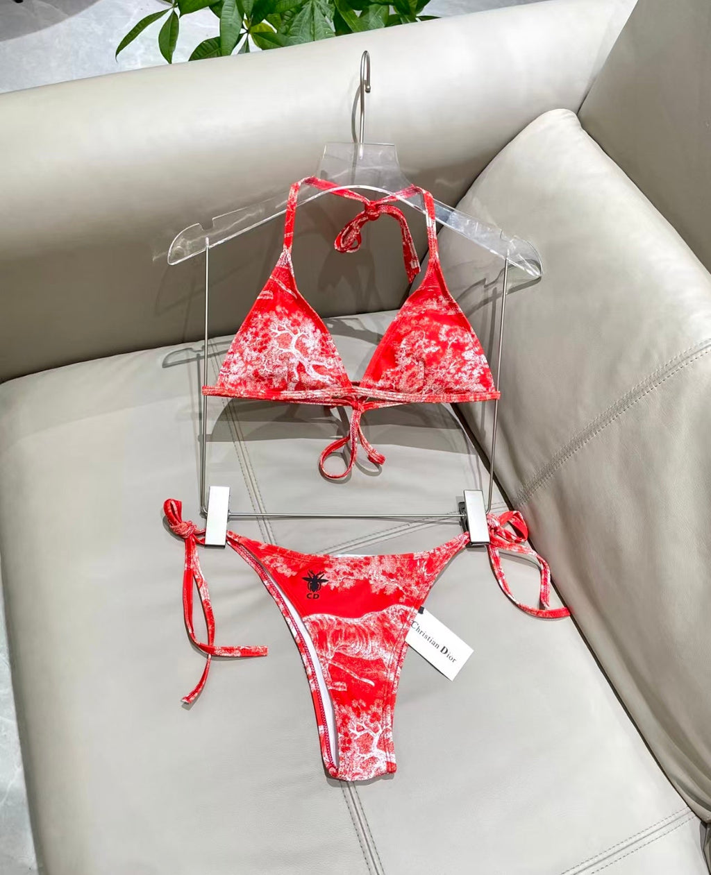 Hot selling animal print camisole swimsuit