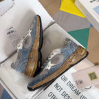 Retro vintage star casual sports shoes, skateboard shoes, small dirty shoes