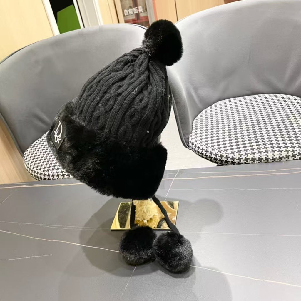 Ear protection knitted hat