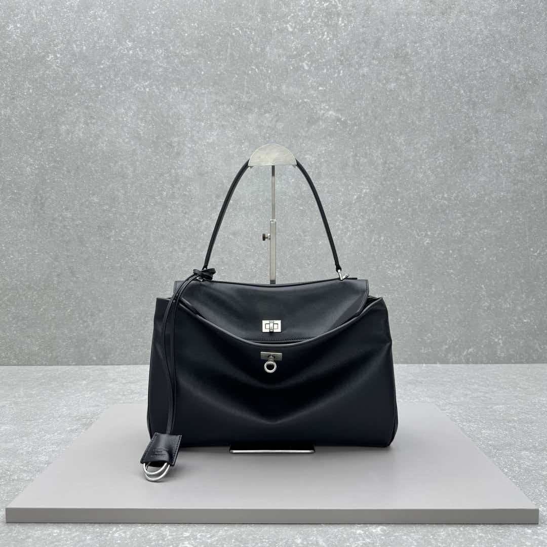 Black Silver Postman Bag
