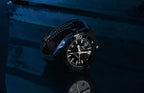 Black Steel - Black Rubber - Automatic - 43mm