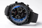 Chronograph -Moon back - Black - Black Rubber- Automatic - 44mm