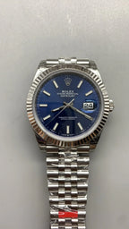 126334-Blue Silver - Steel 904L - Blue- Automatic-41mm
