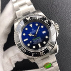 L Size - Blue Black -White 904L Steel -Automatic- 44mm