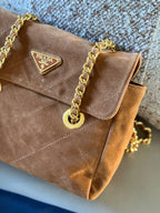 Frosted leather flip parachute mailman bag