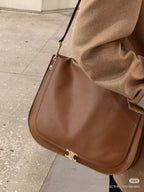 Single button tote bag shopping bag