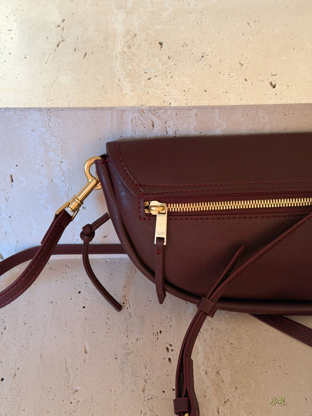 Horizontal Half Half Moon Bag Saddle Bag