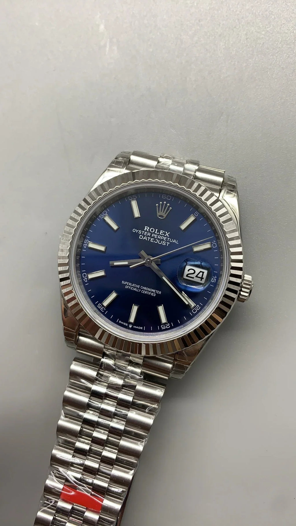 126334-Blue Silver - Steel 904L - Blue- Automatic-41mm