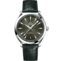Green Steel - Black Leather - Automatic - 41mm