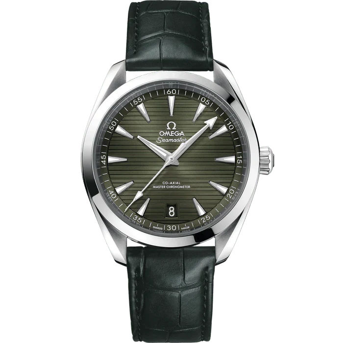 Green Steel - Black Leather - Automatic - 41mm