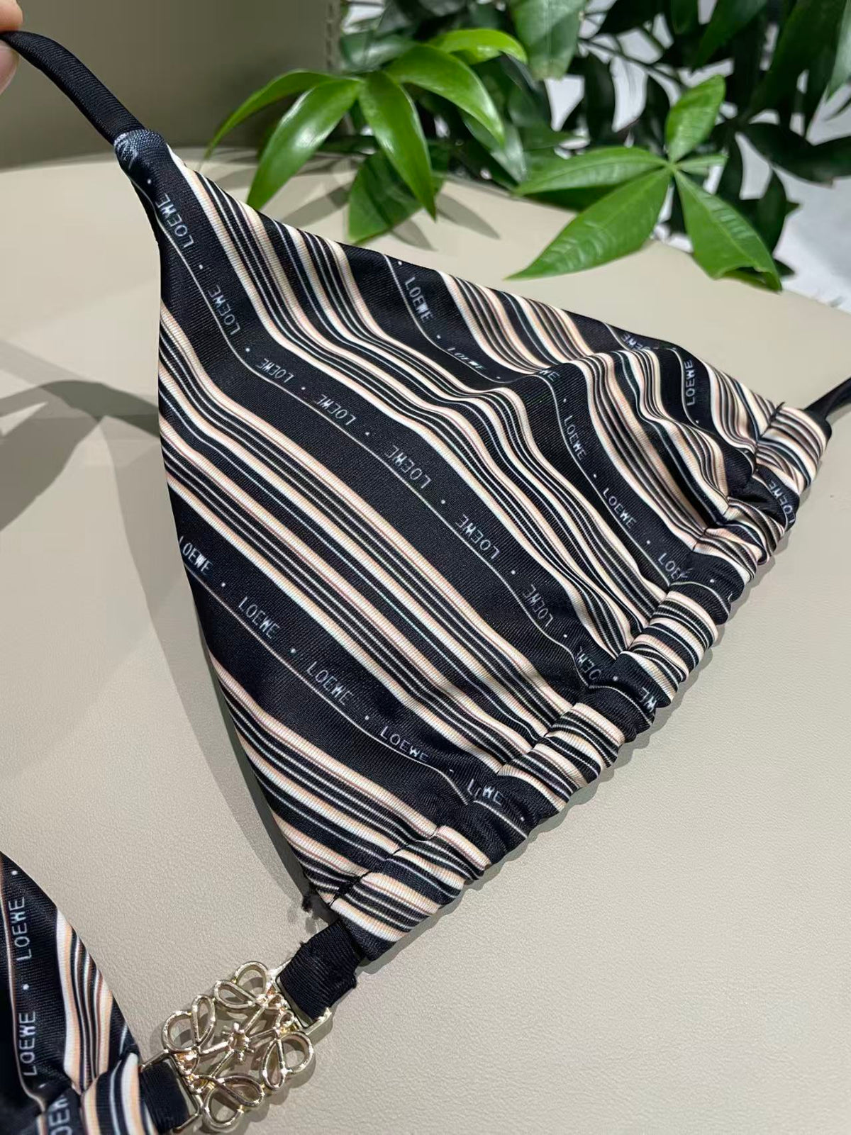 New striped swimsuit