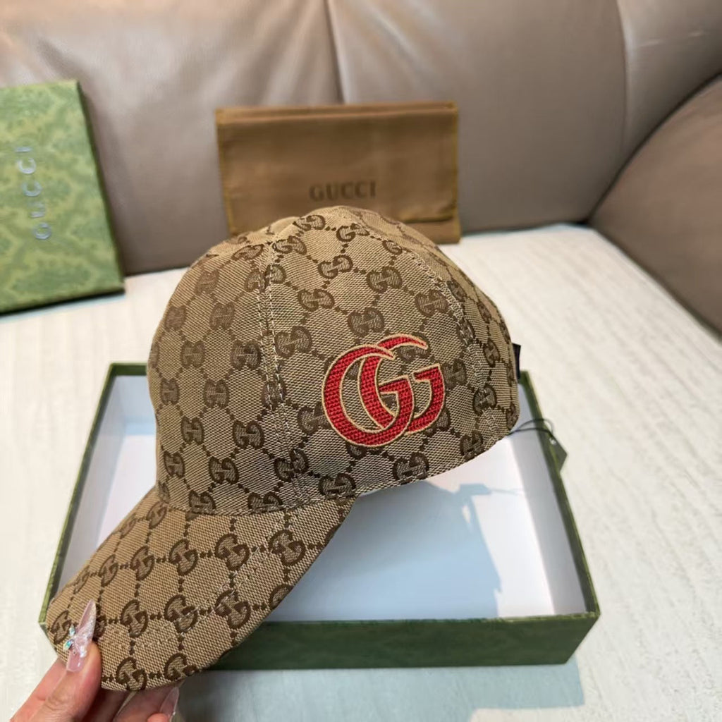 Embroidered baseball cap on the side