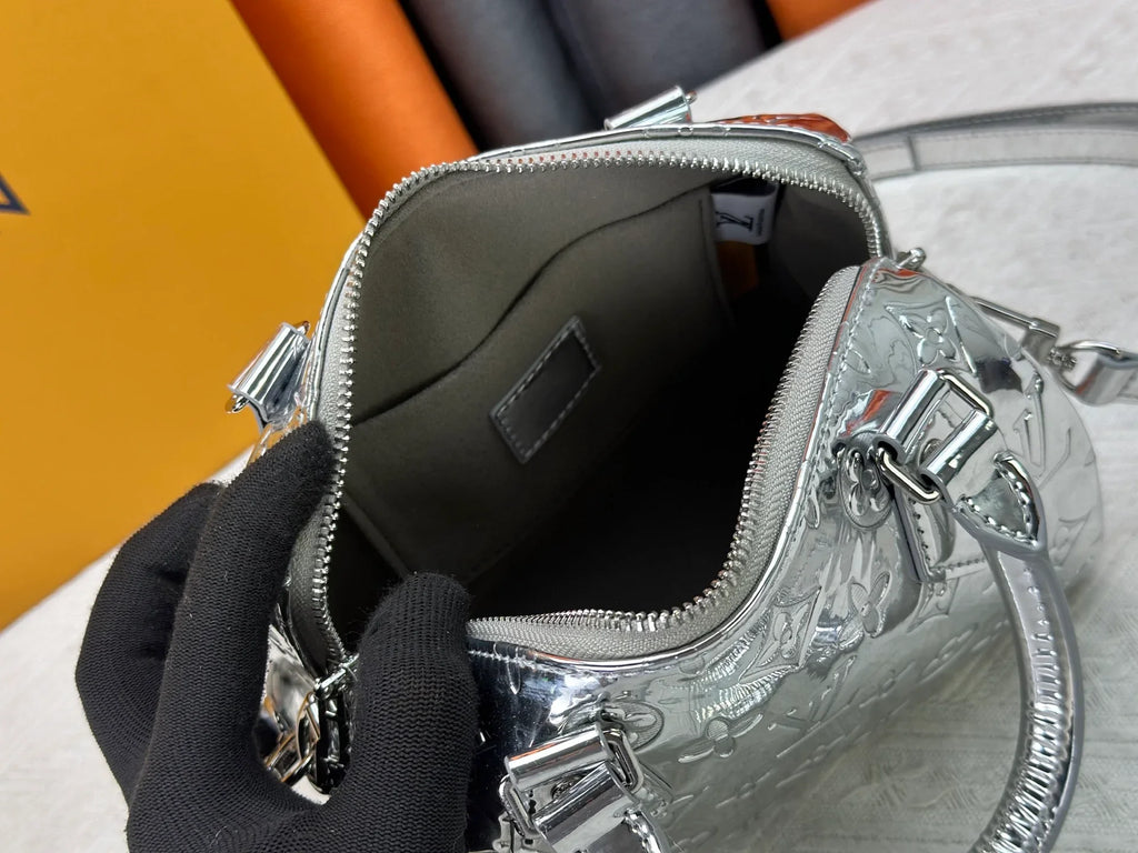 Rose gold handbag