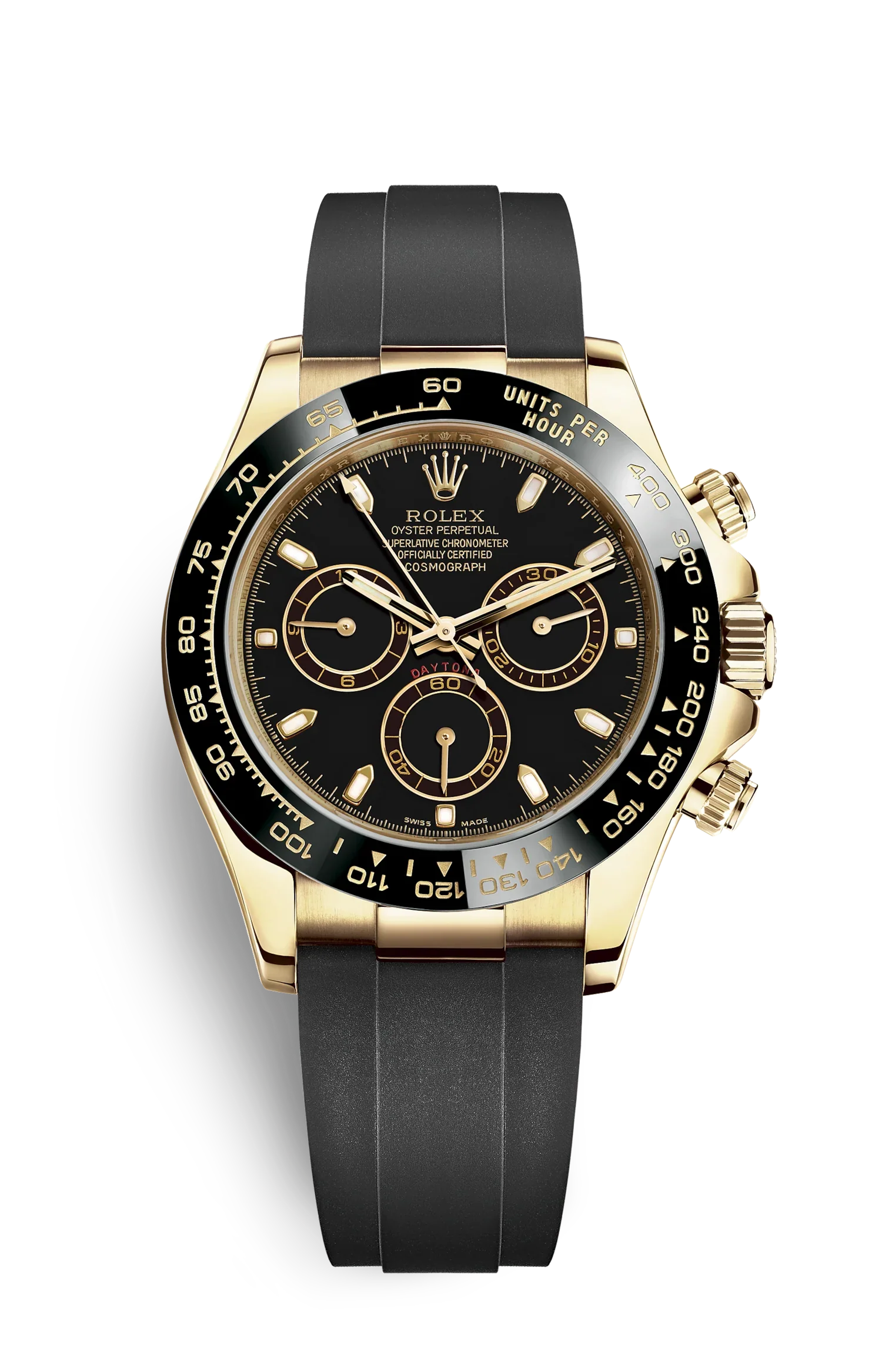 Chronograph -CLASSICAL STEEL WATCH-Yellow gold- Quartz-40mm