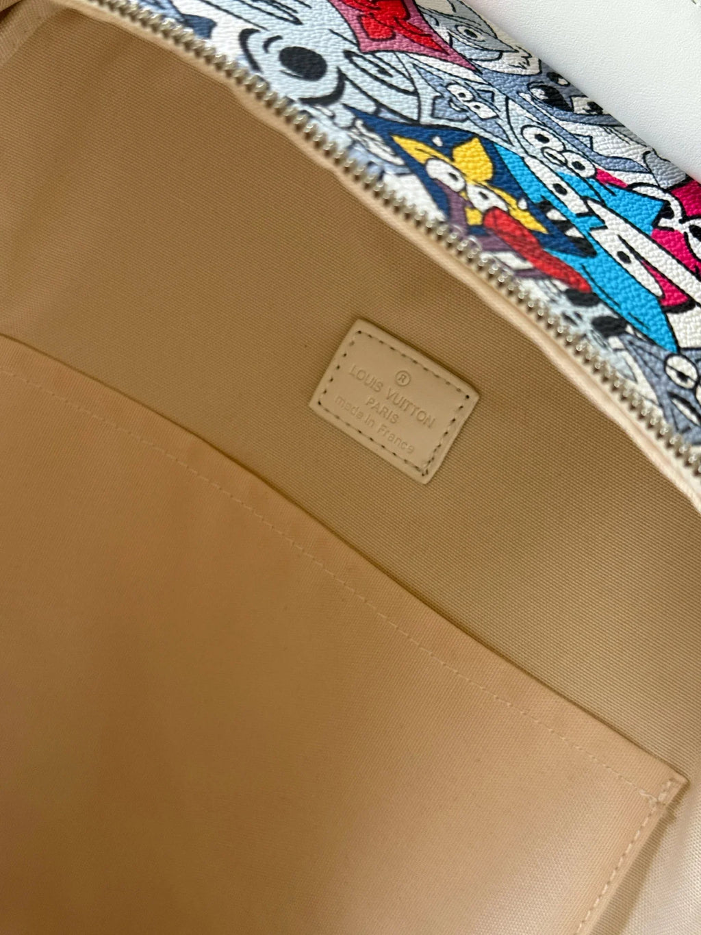 Cartoon graffiti backpack