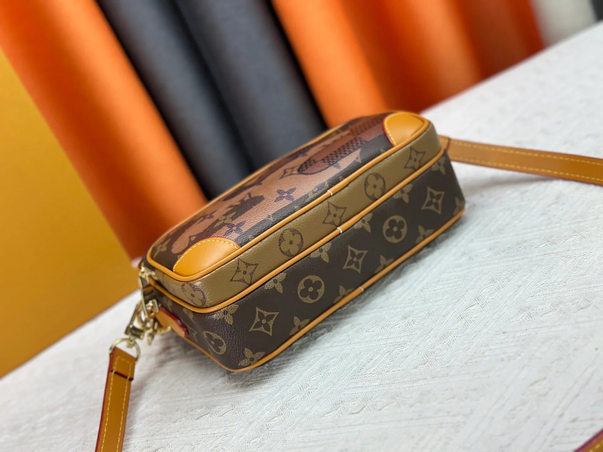 Coated canvas mailman bag