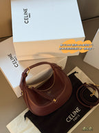 Crescent belt buckle armpit bag