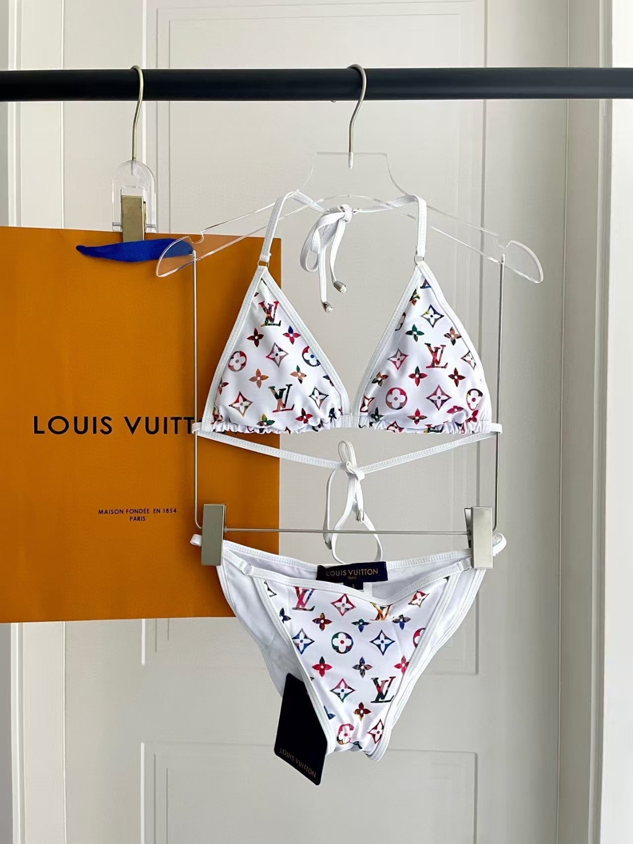 New printed letter swimsuit