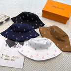 New double-sided embroidered fisherman hat