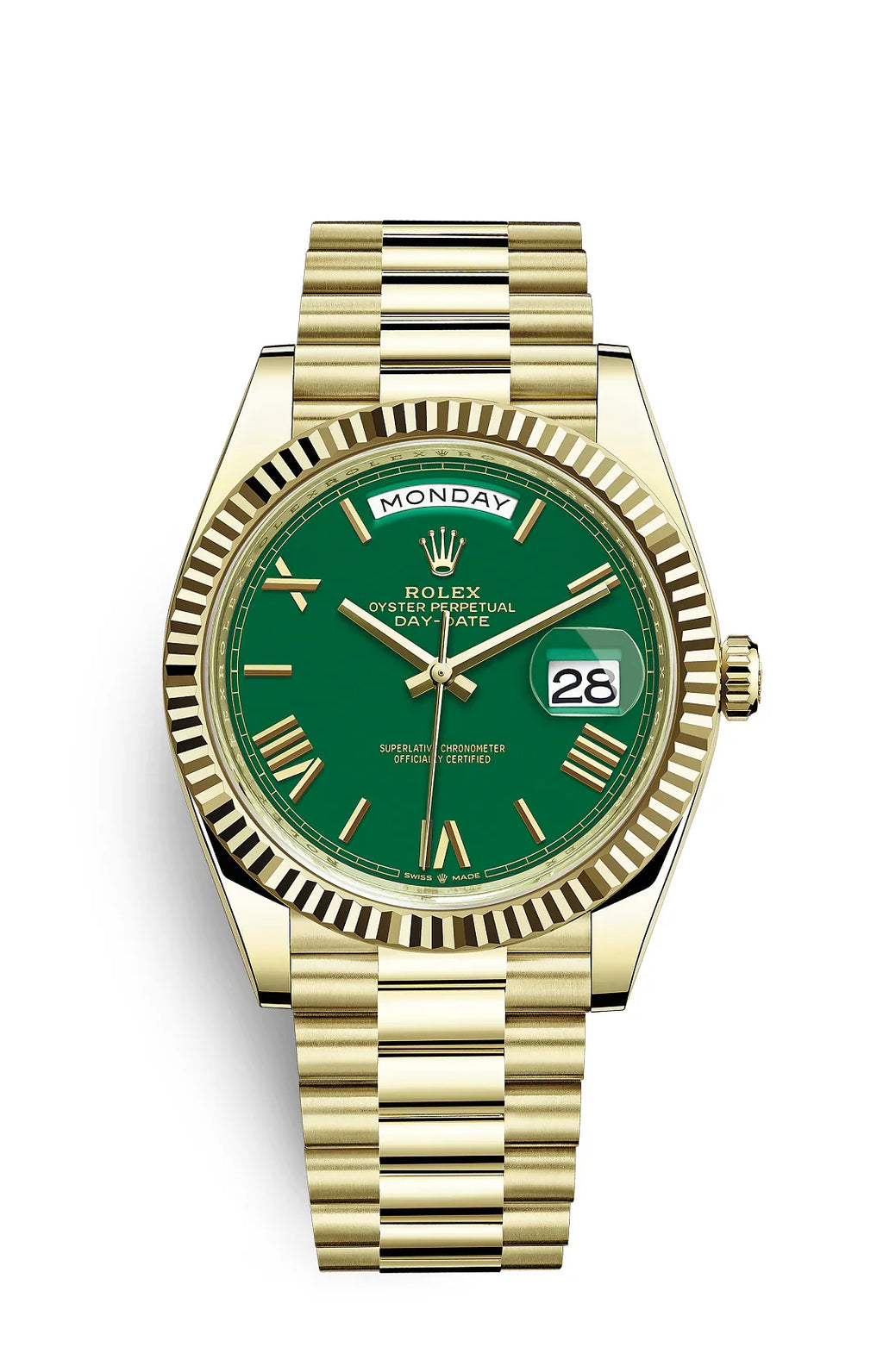 Yellow gold - Green dial - Automatic- 41mm