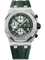 Green Silver - Green Rubber - Quartz - 42mm