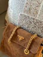 Frosted leather flip parachute mailman bag