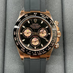 Chronograph -C-Factory -Black Rosegold - Black Rubber- Automatic - 40mm