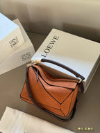 Matte suede geometric bag