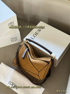 Matte suede geometric bag