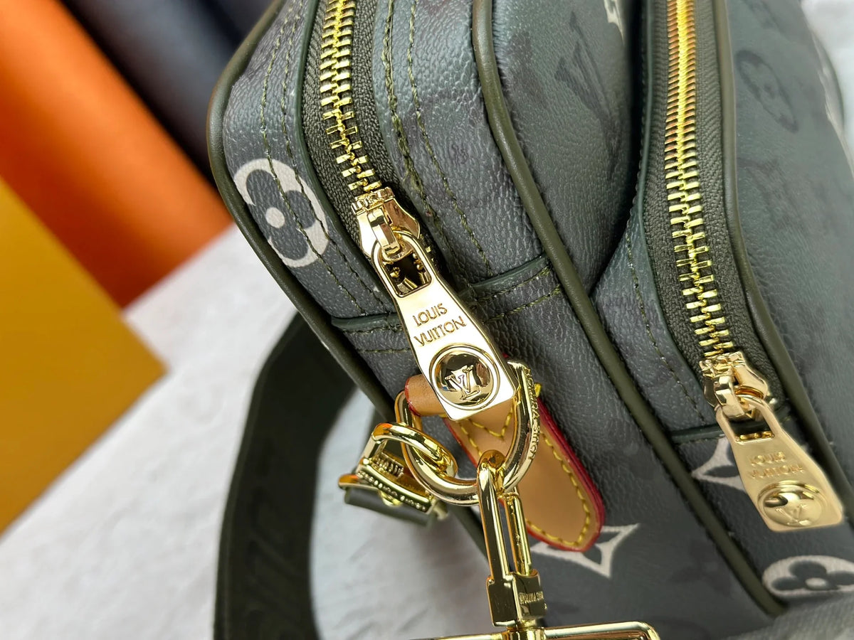 Coated canvas mailman bag