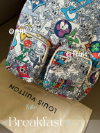 Cartoon graffiti backpack