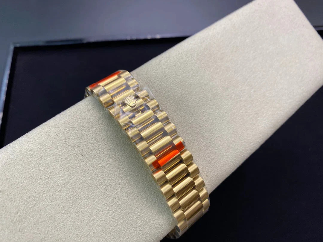 DATE-Black Yellow gold - 41mm