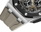 🔥limited-time offer! Brown Rubber Strap - 904L Steel - QUARTZ - 43mm