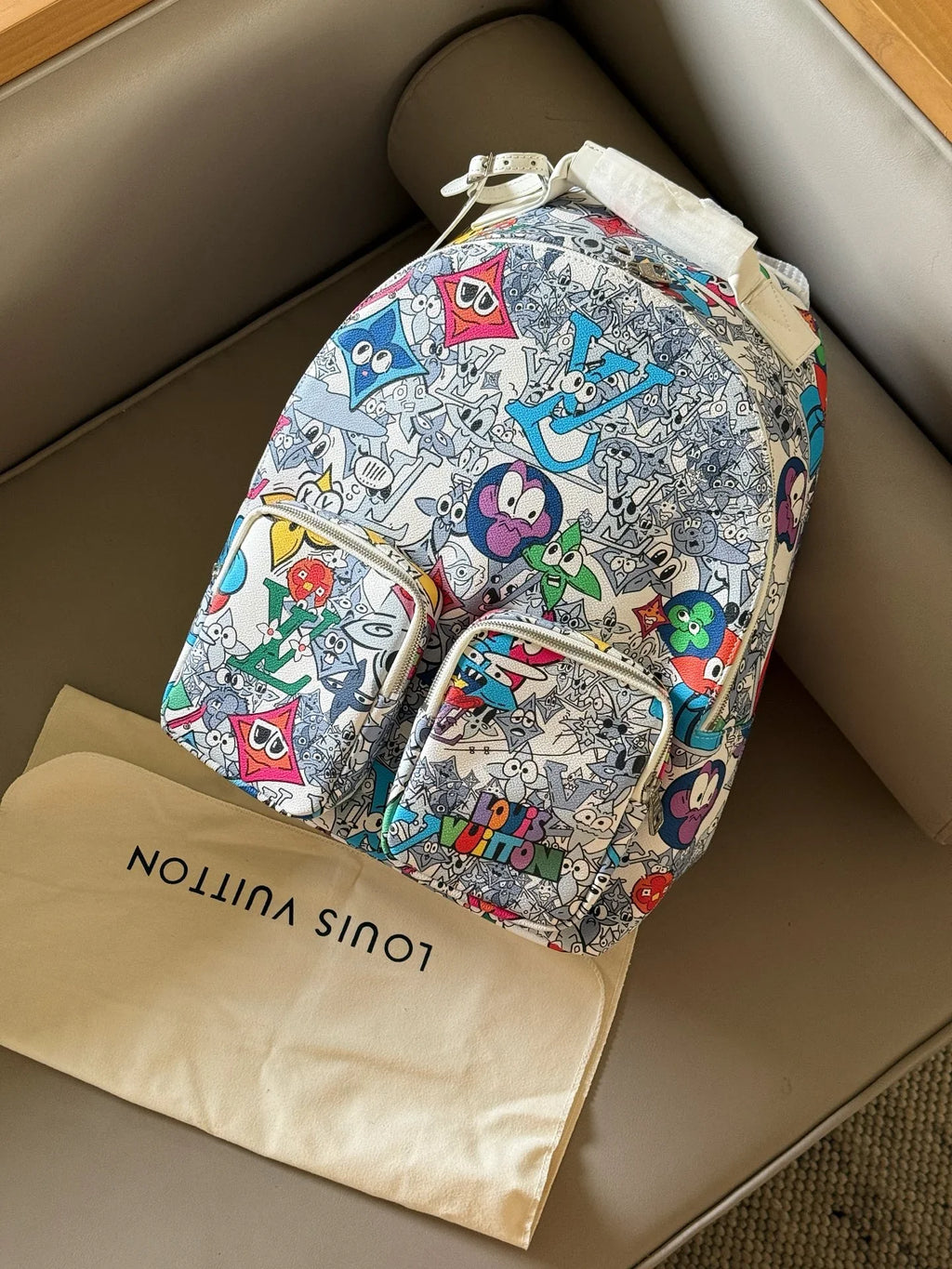 Cartoon graffiti backpack
