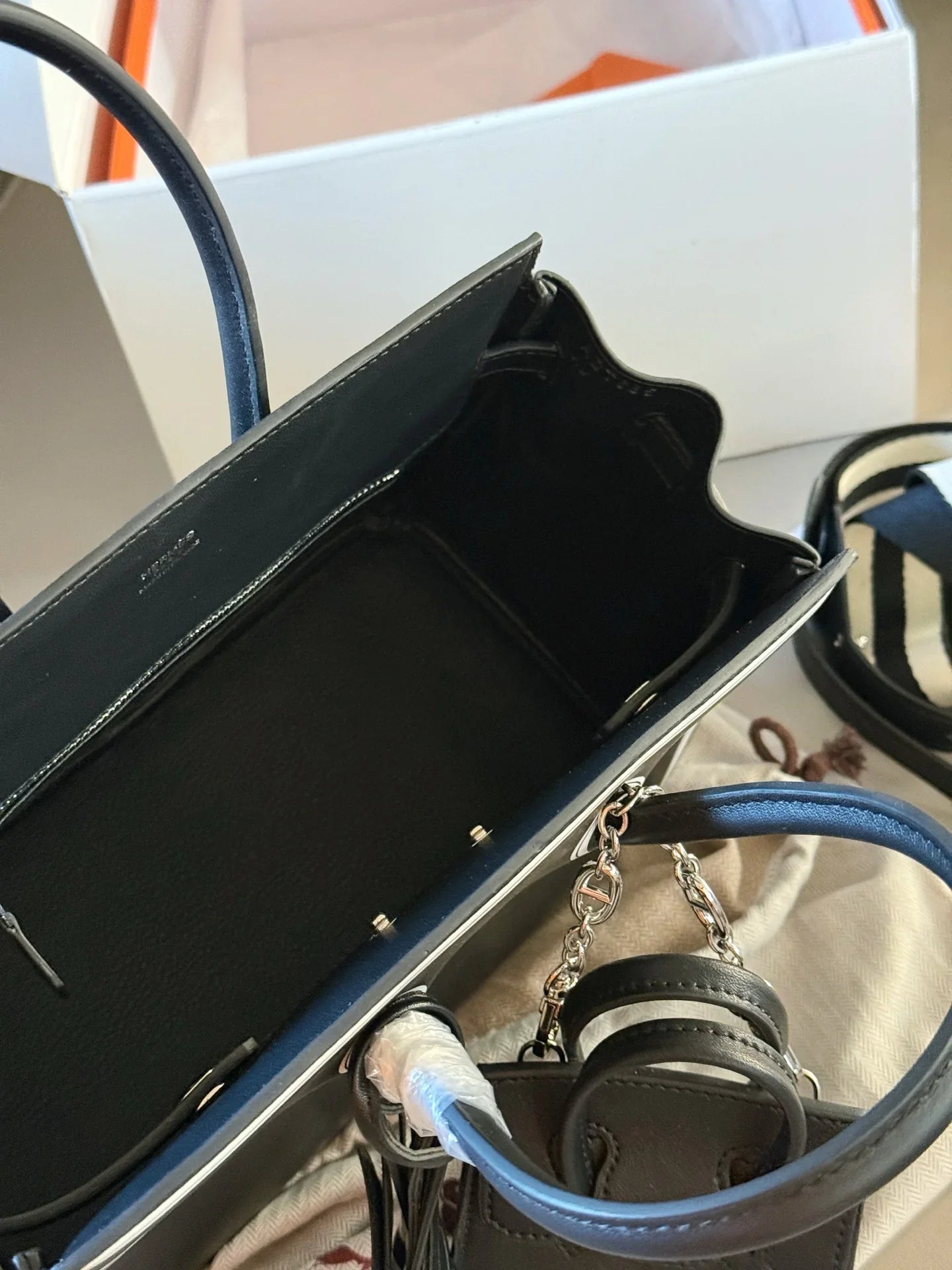 Cow skin mother platinum bag