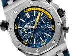 🔥limited-time offer! Blue 904L Steel-Blue Rubber - Quartz - 42mm