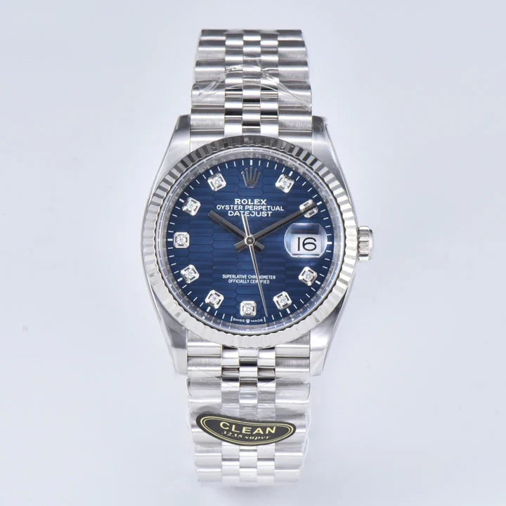 C-Factory - Blue wave - Silver 904L Steel- Automatic - 41mm/36mm
