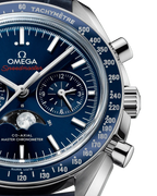 Blue White 904L Steel - Blue Leather - Chronograph - Quartz - 44mm