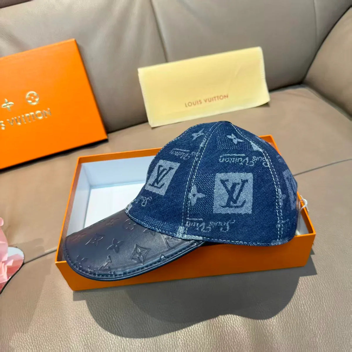 New denim baseball cap