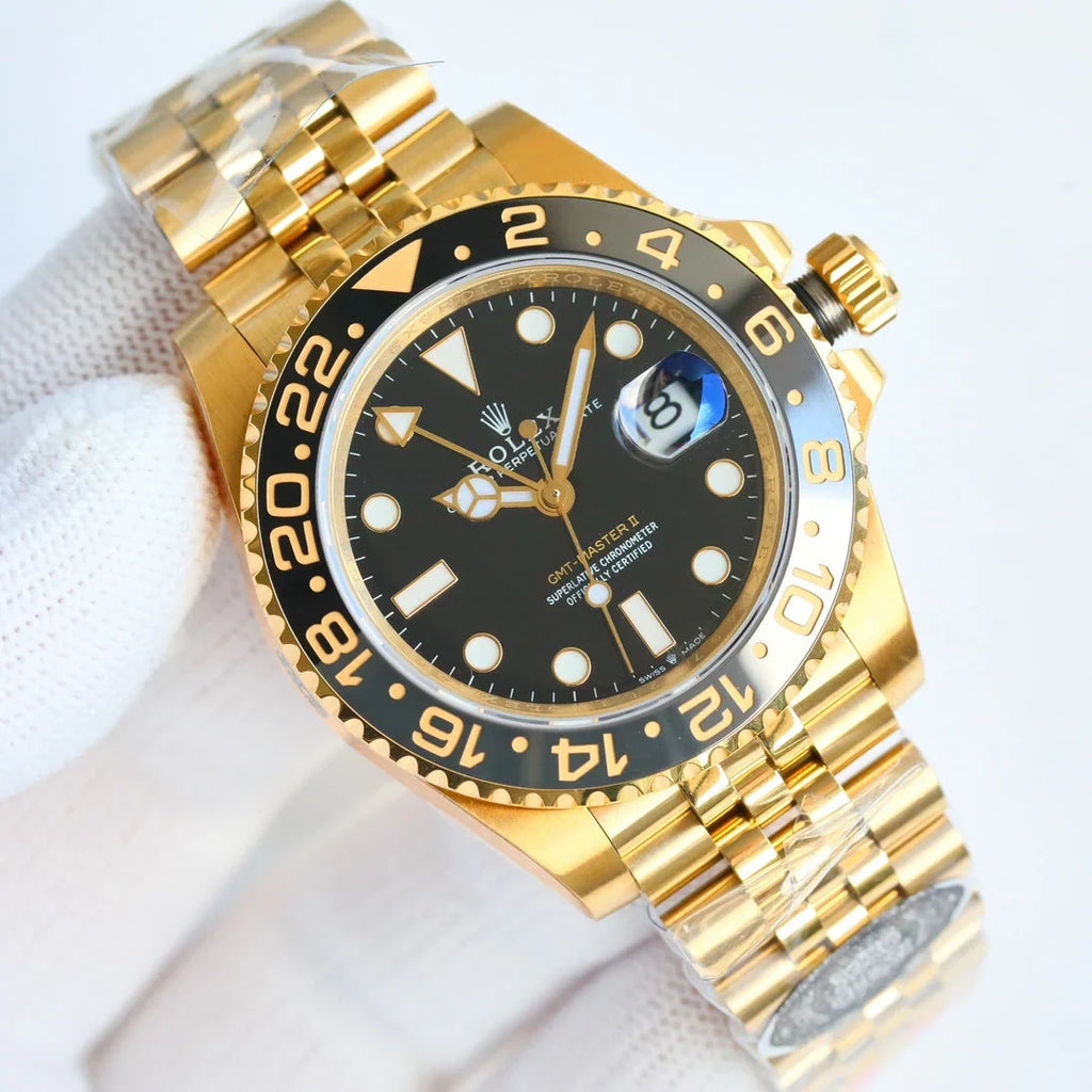 C-Factory - Black -Yellow Gold-  904L Steel - Automatic - 40mm