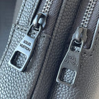 Litchi patterned shoulder bag