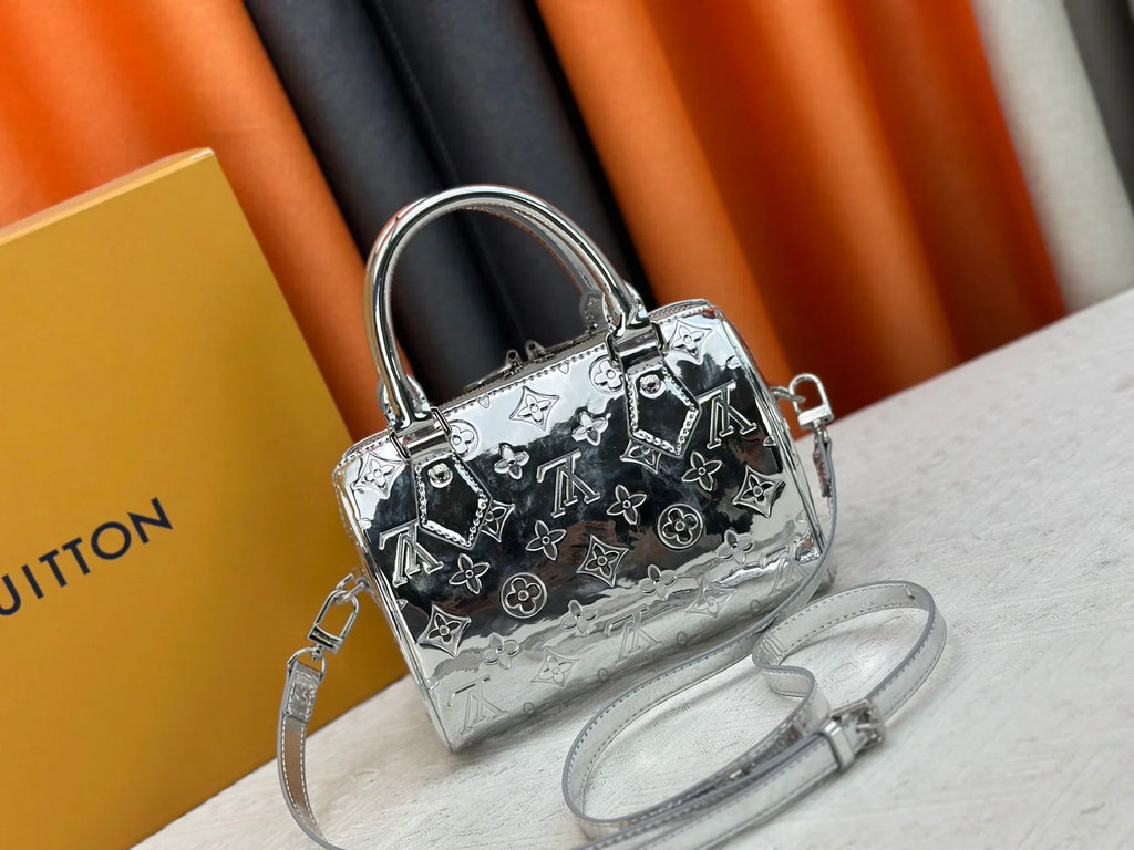 Rose gold handbag