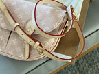 Bean Paste Powder Cowboy Double Button Saddle Postman Bag