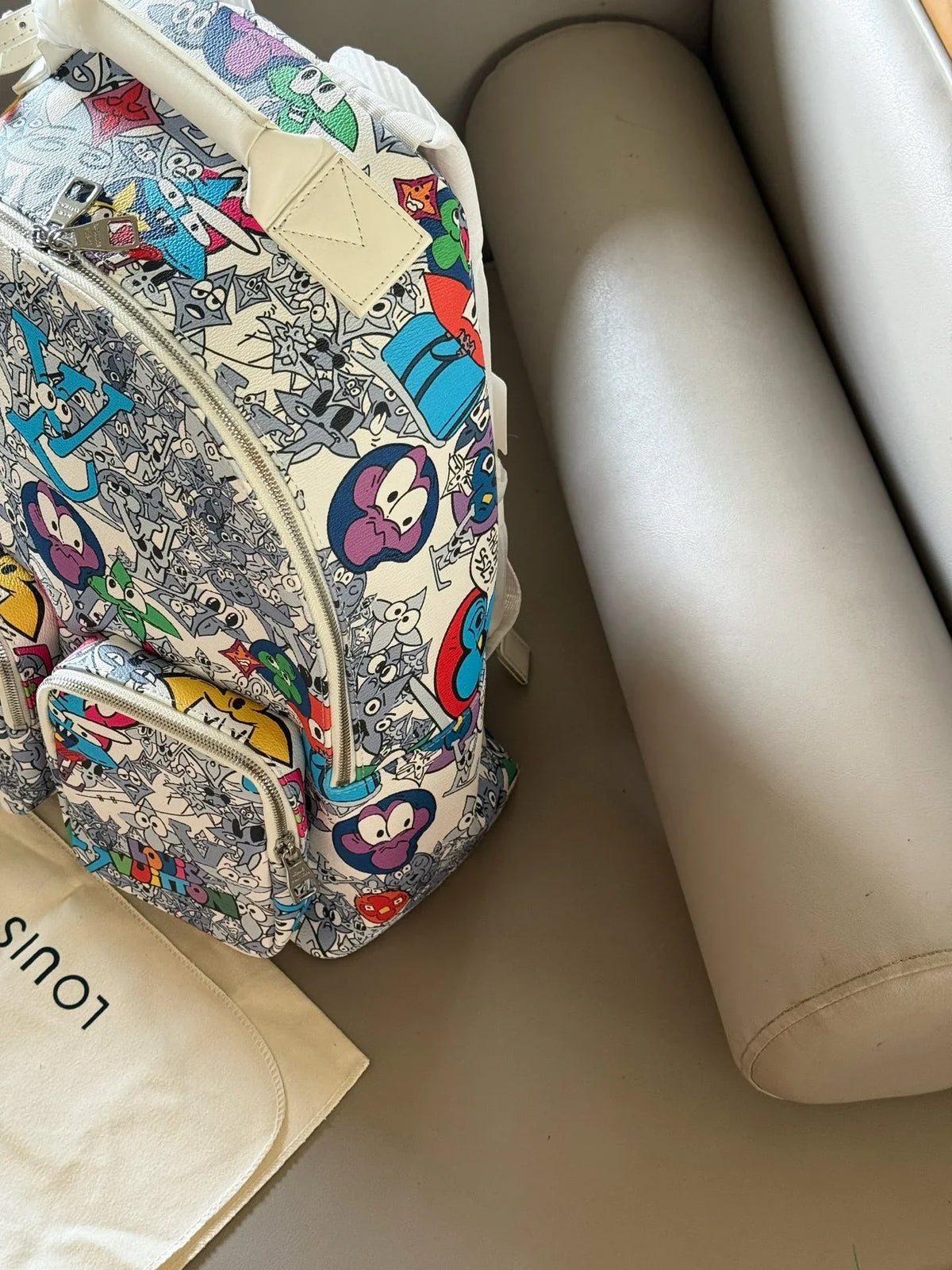 Cartoon graffiti backpack