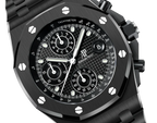 L Size -Black OFFs - 904L Steel - Quartz -Chronograph- 43mm