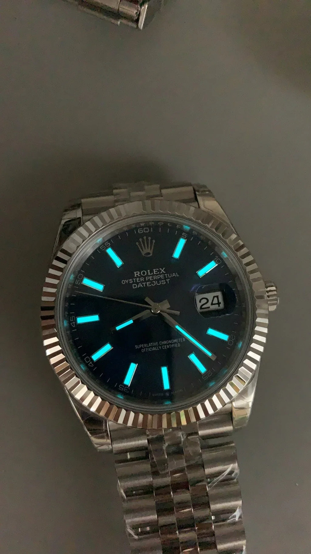 126334-Blue Silver - Steel 904L - Blue- Automatic-41mm
