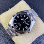 C-Factory -Black - Silver 904L Steel - Automatic - 39mm